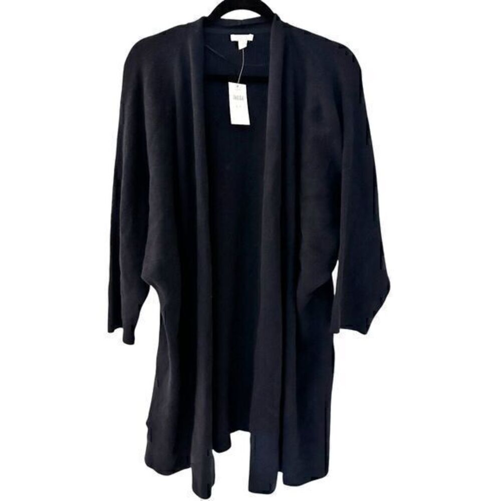 Pure Jill Navy Blue 3/4 Sleeve Dolman Open Cardigan Size XL Tall NWT